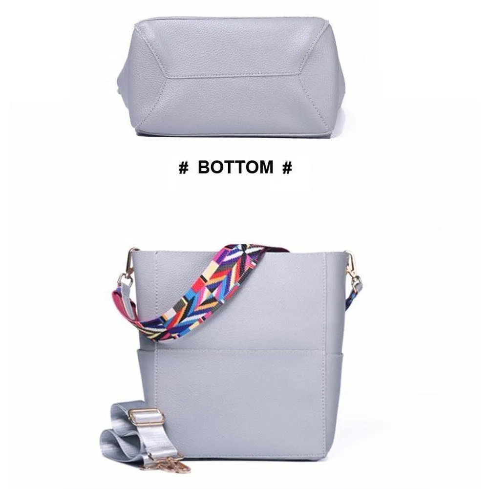 <bold>Bucket  / Shoulder Bag  <br>Vegan-Leather