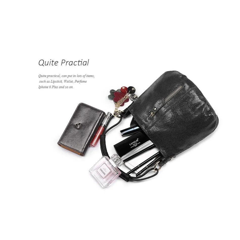 <bold>Bucket  / Tote Bag <br>Genuine-Leather