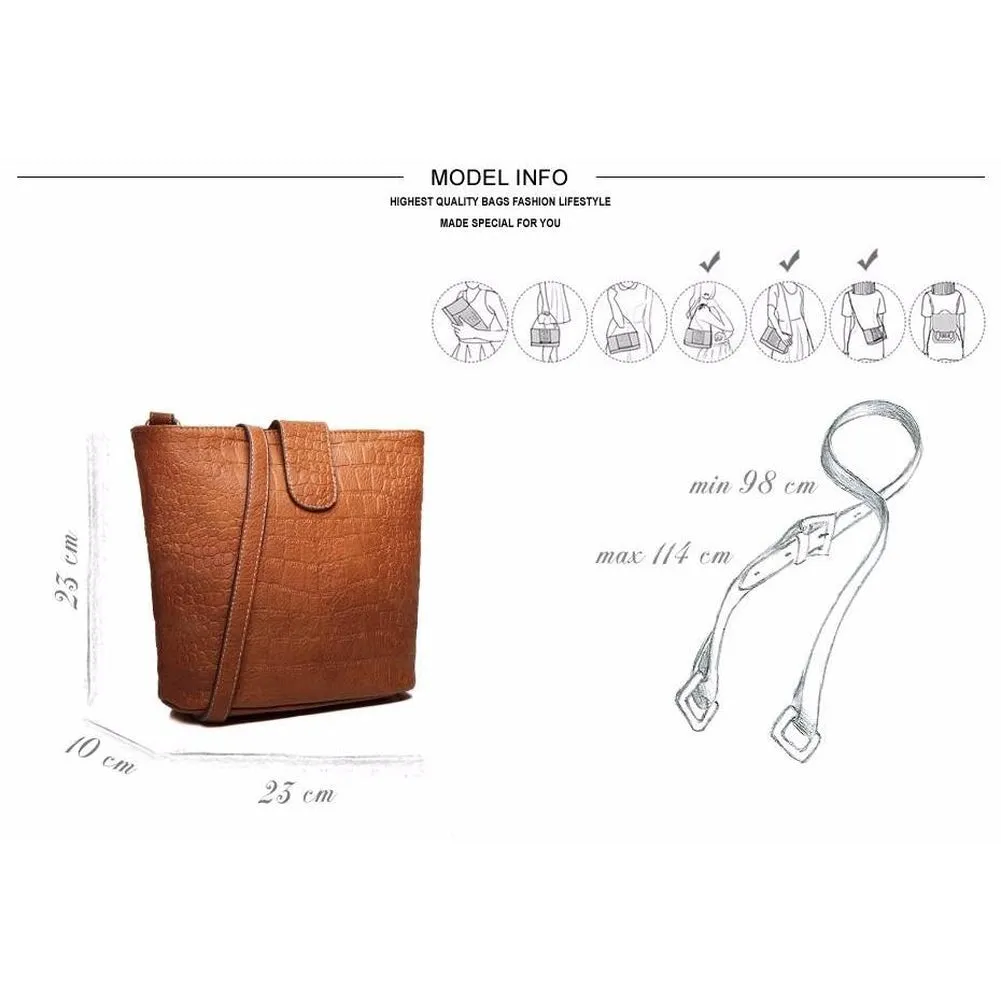 <bold>Bucket / Tote Bag <br>Vegan-Leather
