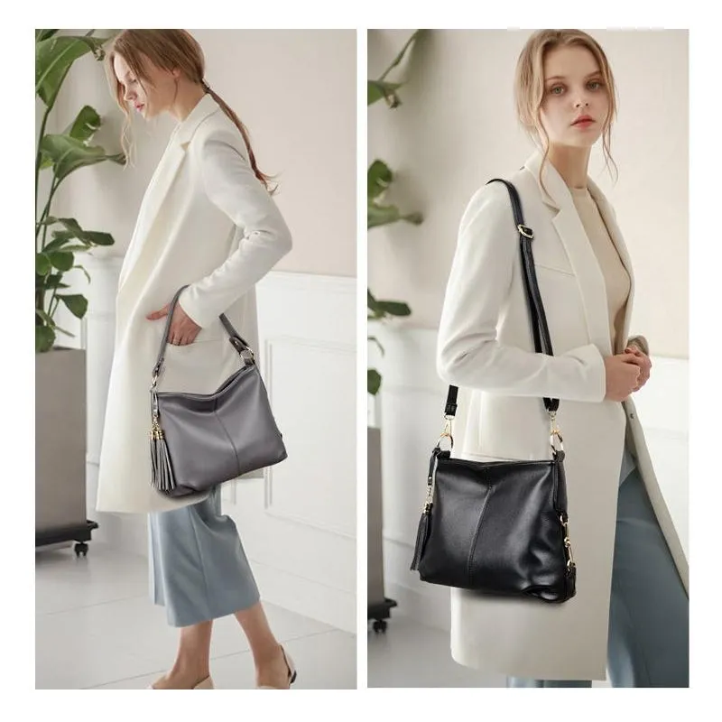 <bold>Hobo  / Tote Bag <br>Genuine-Leather