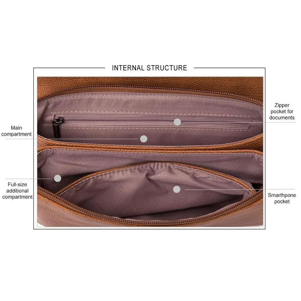 <bold>Messenger / Crossbody Bag <br>Vegan-Leather