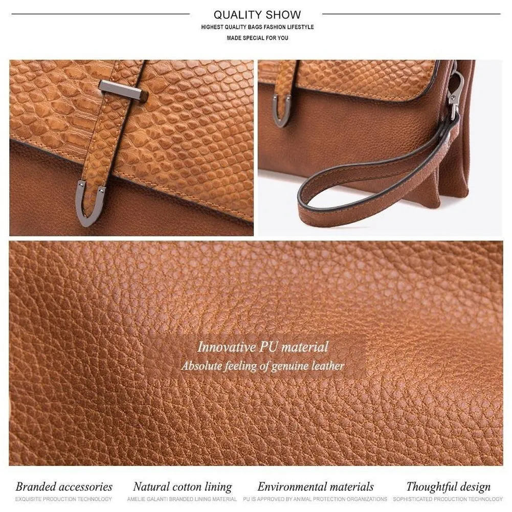 <bold>Messenger / Crossbody Bag <br>Vegan-Leather