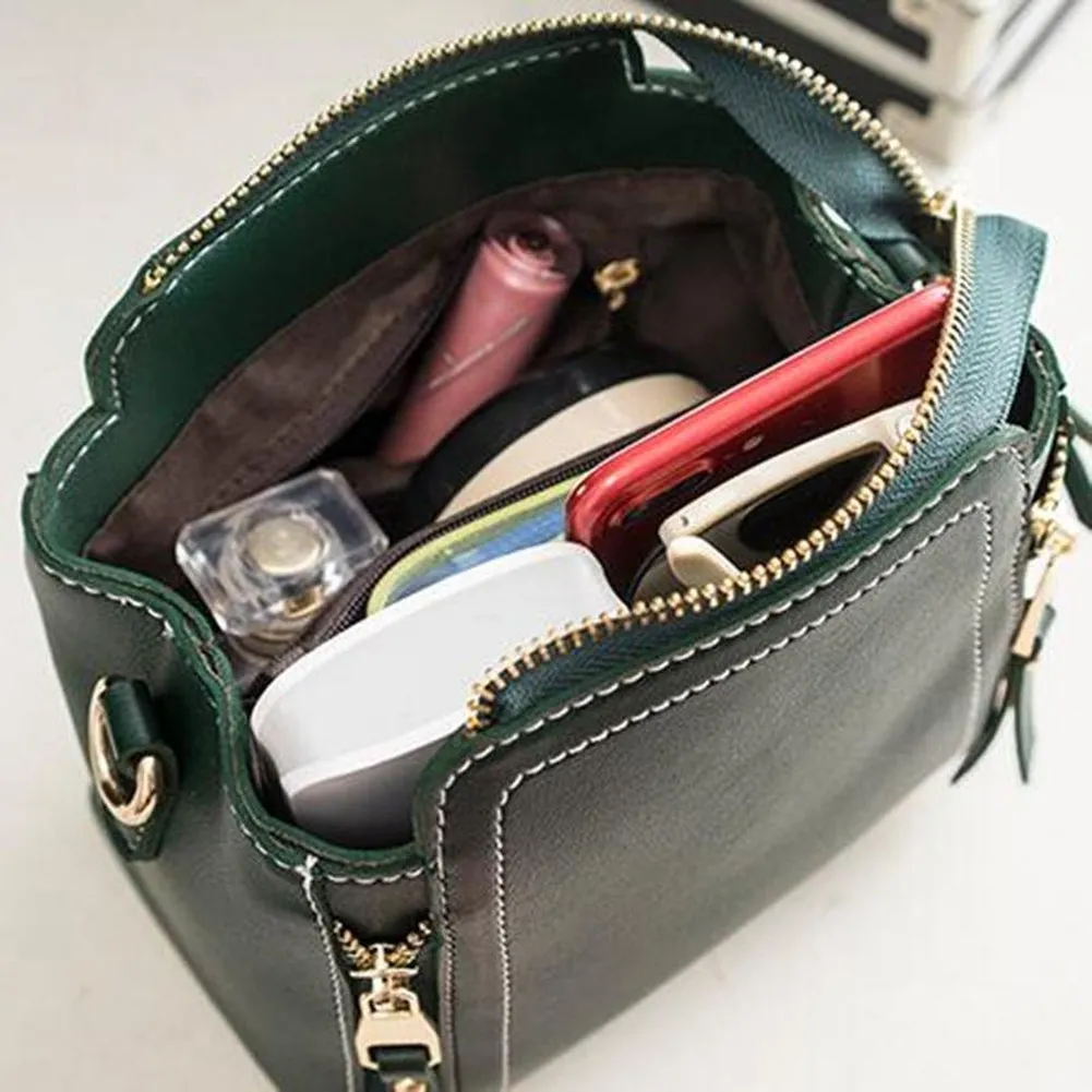 <bold>Top-Handle / Crossbody Bag <br>Vegan-Leather