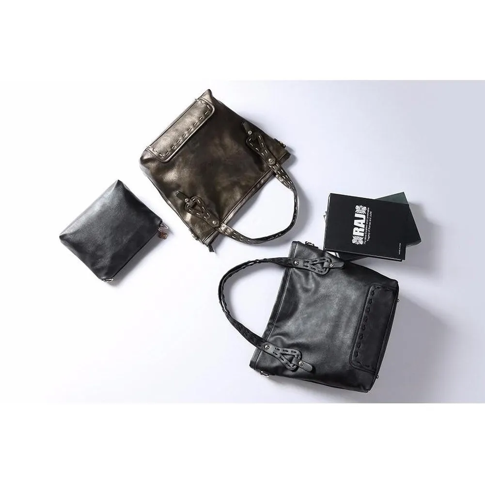<bold>Tote & Crossbody Bag Set <br>Vegan-Leather