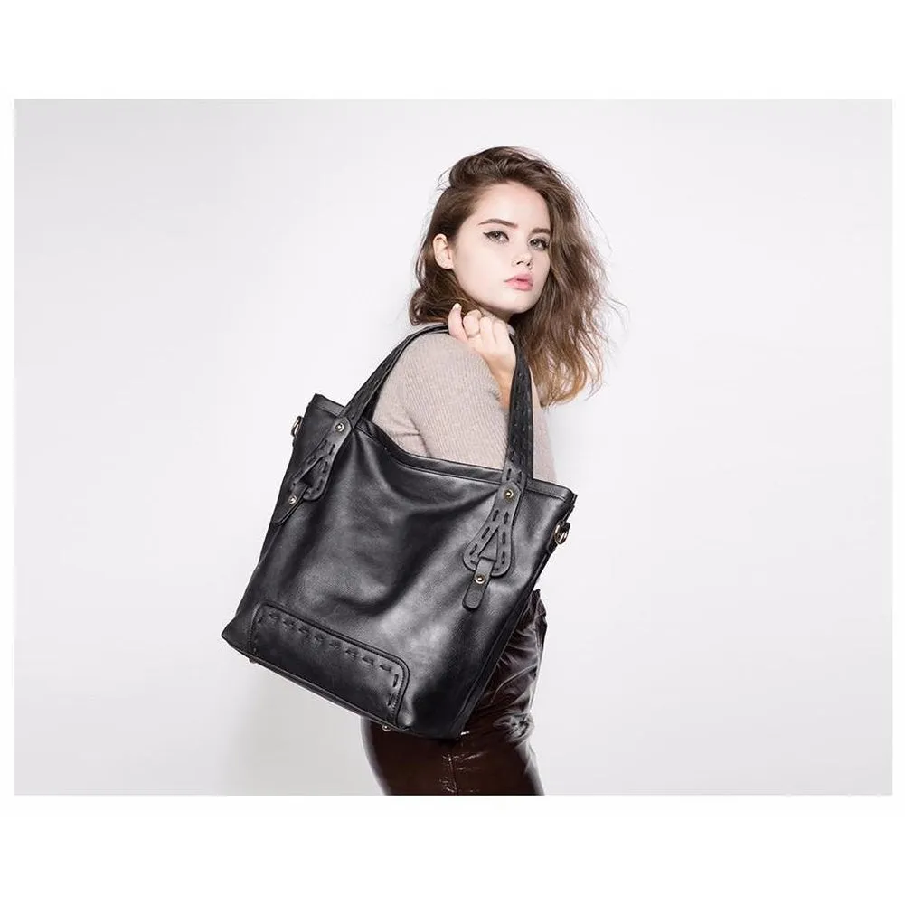 <bold>Tote & Crossbody Bag Set <br>Vegan-Leather
