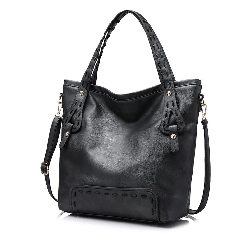 <bold>Tote & Crossbody Bag Set <br>Vegan-Leather