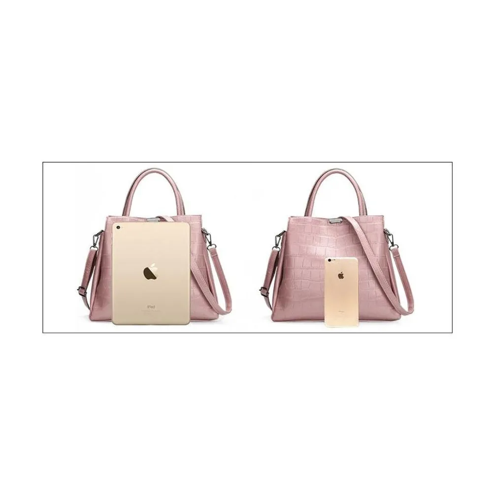 <bold>Tote Bag & Clutch Set <br>Vegan-Leather