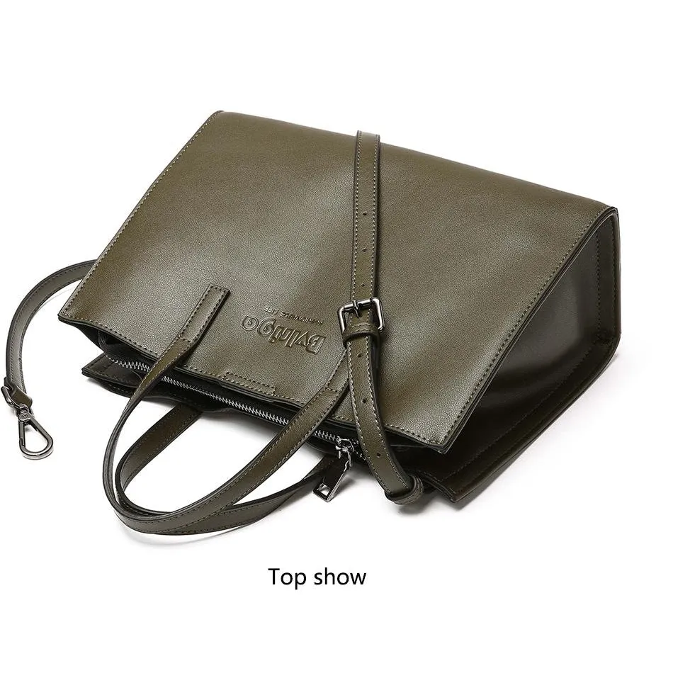 <bold>Tote / Crossbody Bag <br>Genuine-Leather