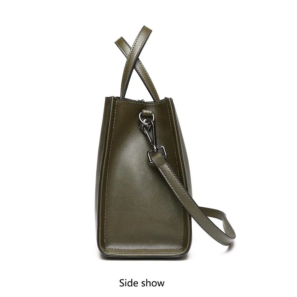 <bold>Tote / Crossbody Bag <br>Genuine-Leather