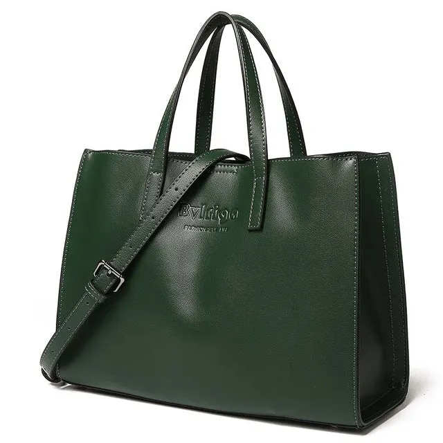 <bold>Tote / Crossbody Bag <br>Genuine-Leather