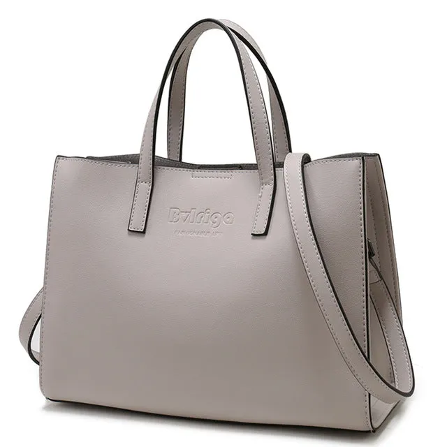 <bold>Tote / Crossbody Bag <br>Genuine-Leather