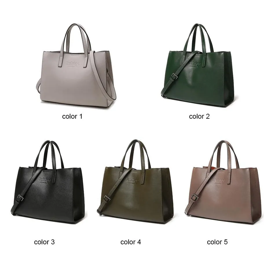 <bold>Tote / Crossbody Bag <br>Genuine-Leather