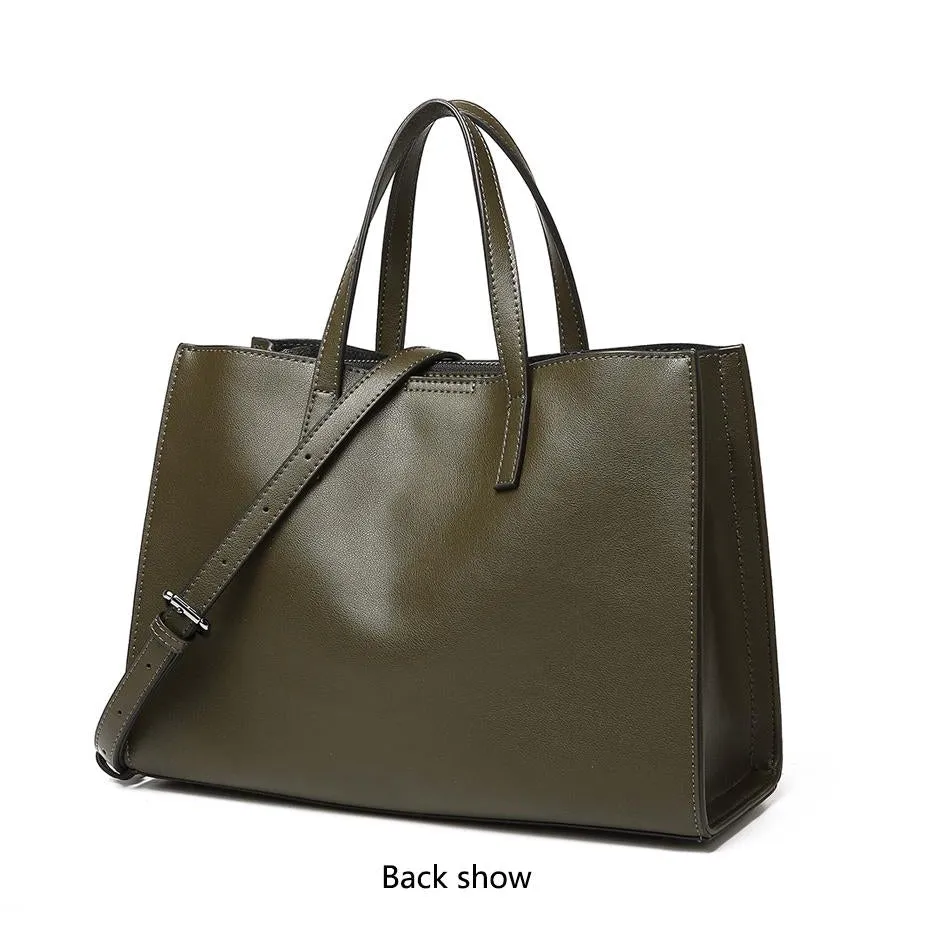 <bold>Tote / Crossbody Bag <br>Genuine-Leather