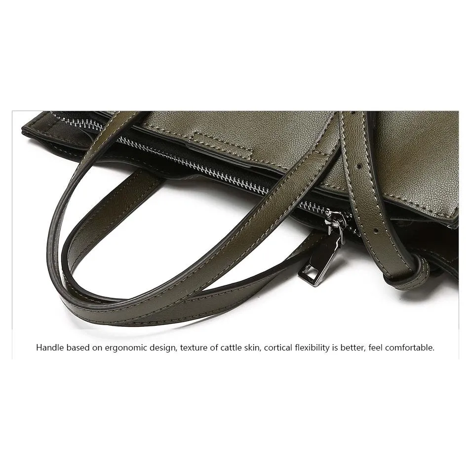 <bold>Tote / Crossbody Bag <br>Genuine-Leather