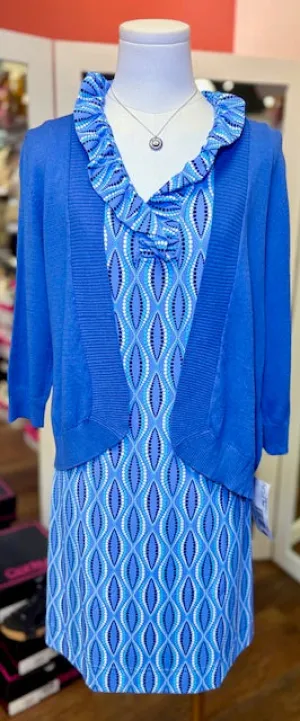 LuLuB VNeck Rufflr Dress DTBL