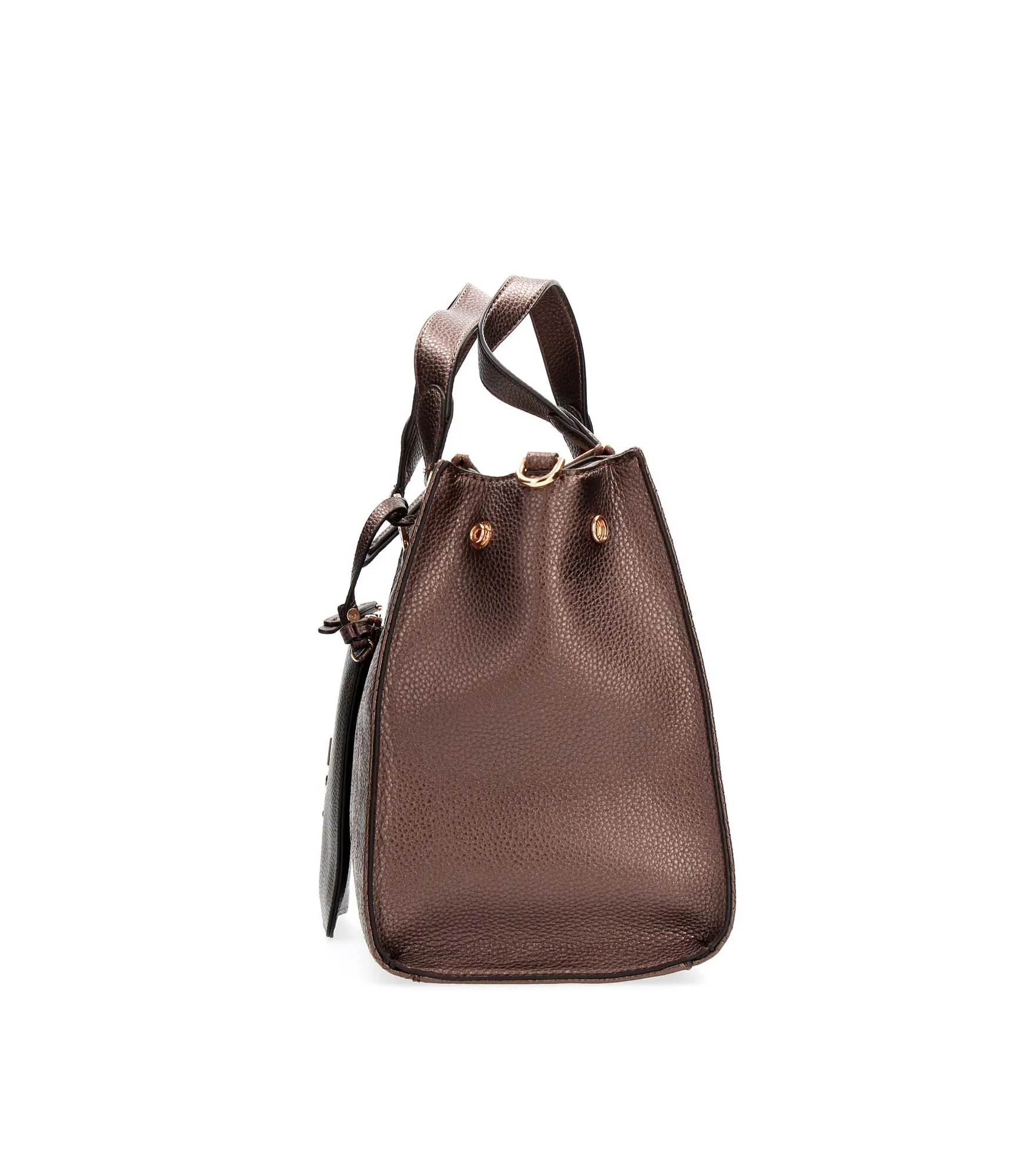 M Double Zip Satchel - Ginger Met
