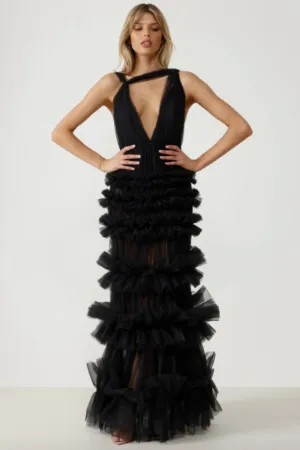 Mariella Dress in Black by Lexi - RENTAL