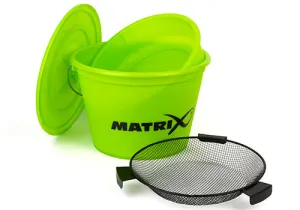 Matrix Bucket set inc tray and riddle LIME