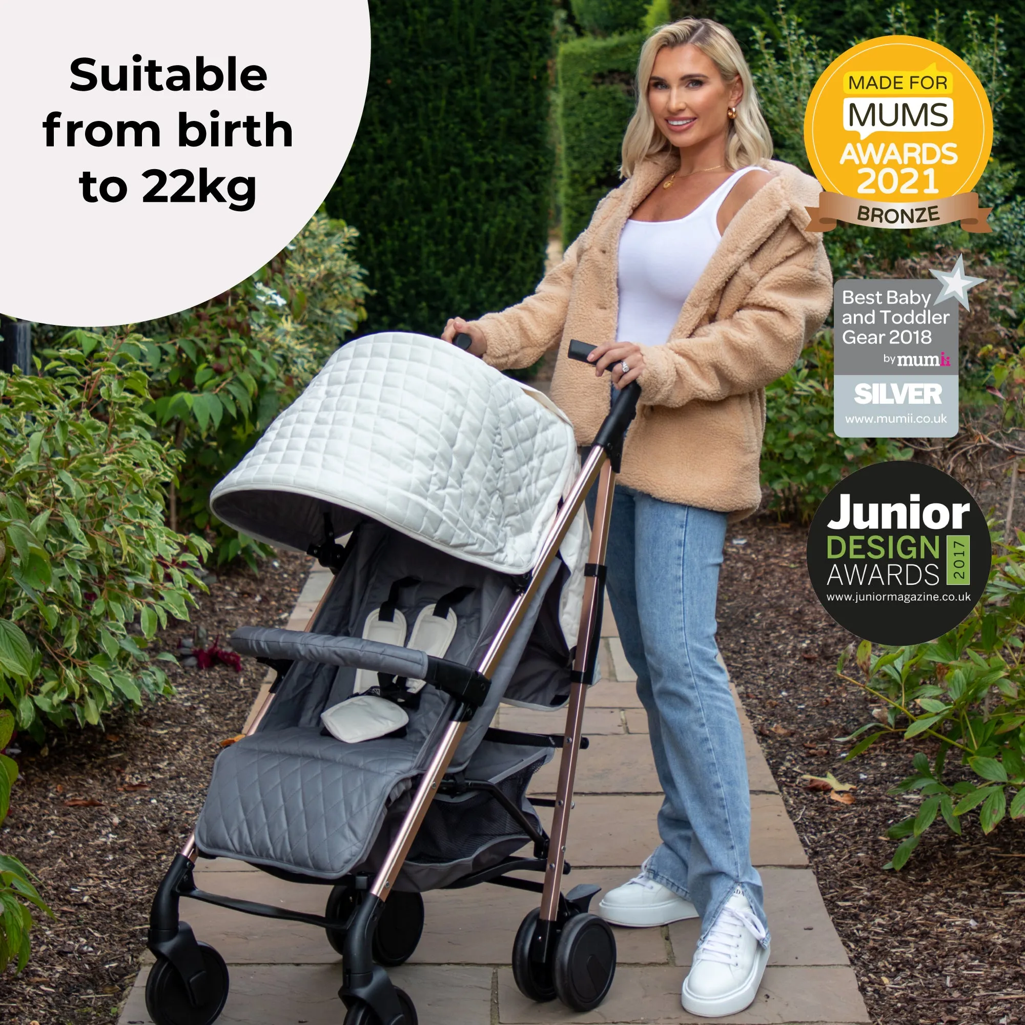 MB51 Plus Stroller - Quilted Champagne