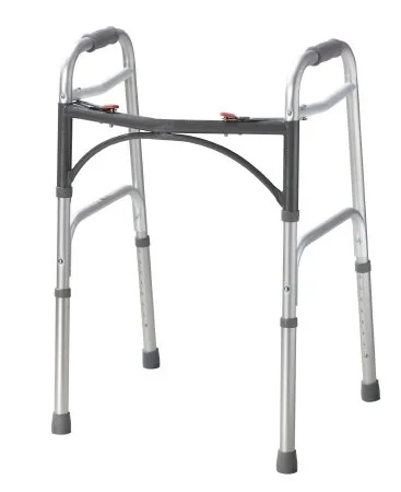 McKesson Drive Commode Chair Fixed Arm Steel Frame Steel Back Bar 15.5 to 22 Inch