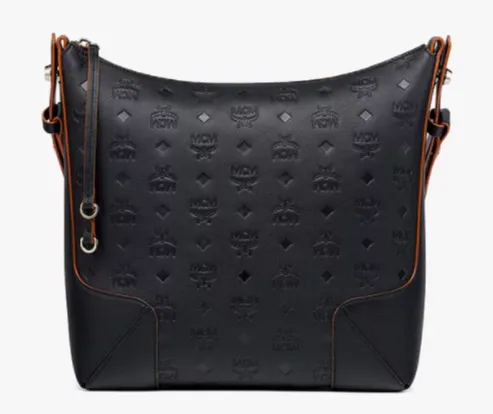 MCM Klara Hobo in Monogram Leather-MWHBSKM04-Black