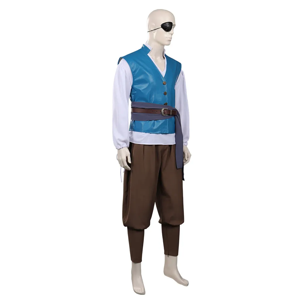 Medieval Vikings Pirate Cosplay Costume Shirts Vest Pants Outfits Halloween Carnival Suit