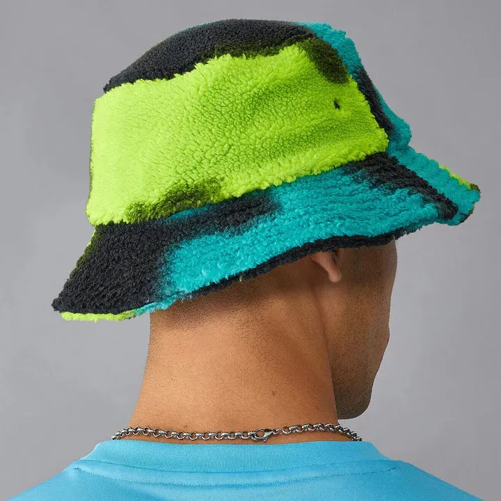 Mercedes AMG Petronas 2024 F1 Spray Camo Fleece Bucket Hat - Multicolor