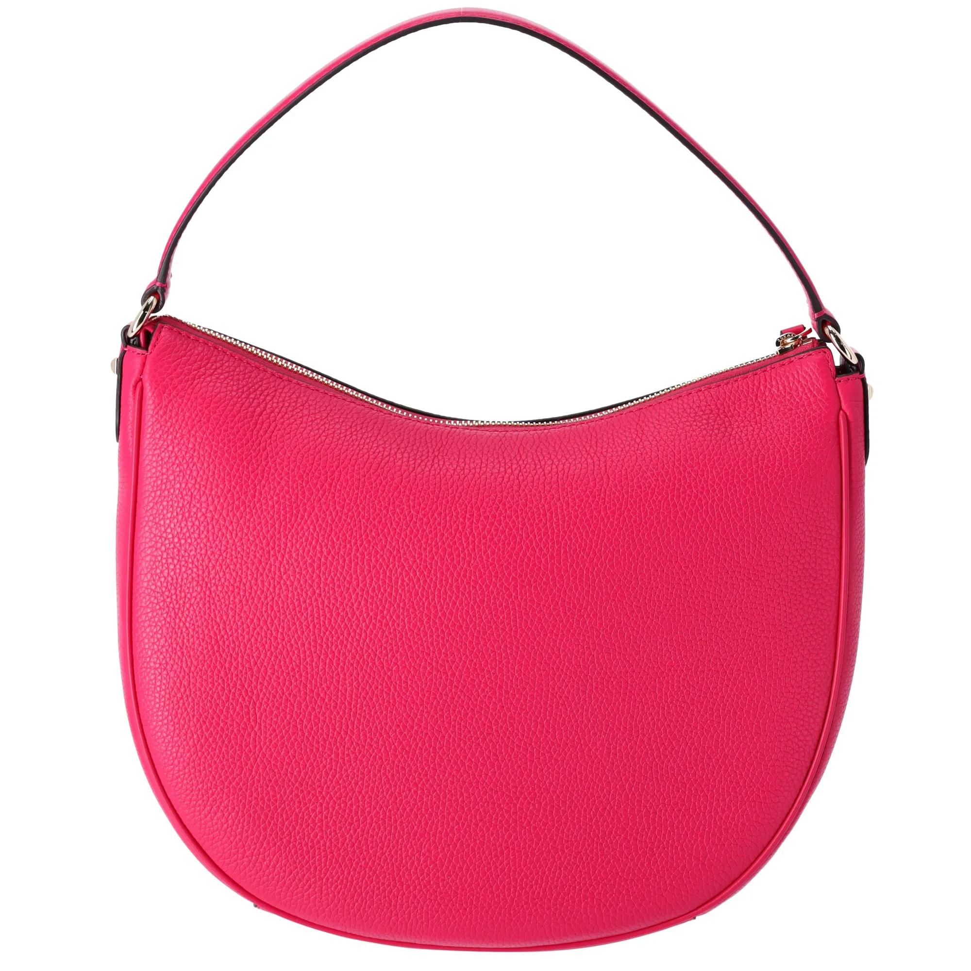 MIchael Kors Dover Large Half Moon Shoulder Bag Hobo Electric Pink Leather