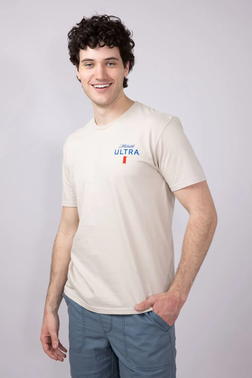 Michelob Ultra Golf T-Shirt for Men in Sand | 2332-SAND