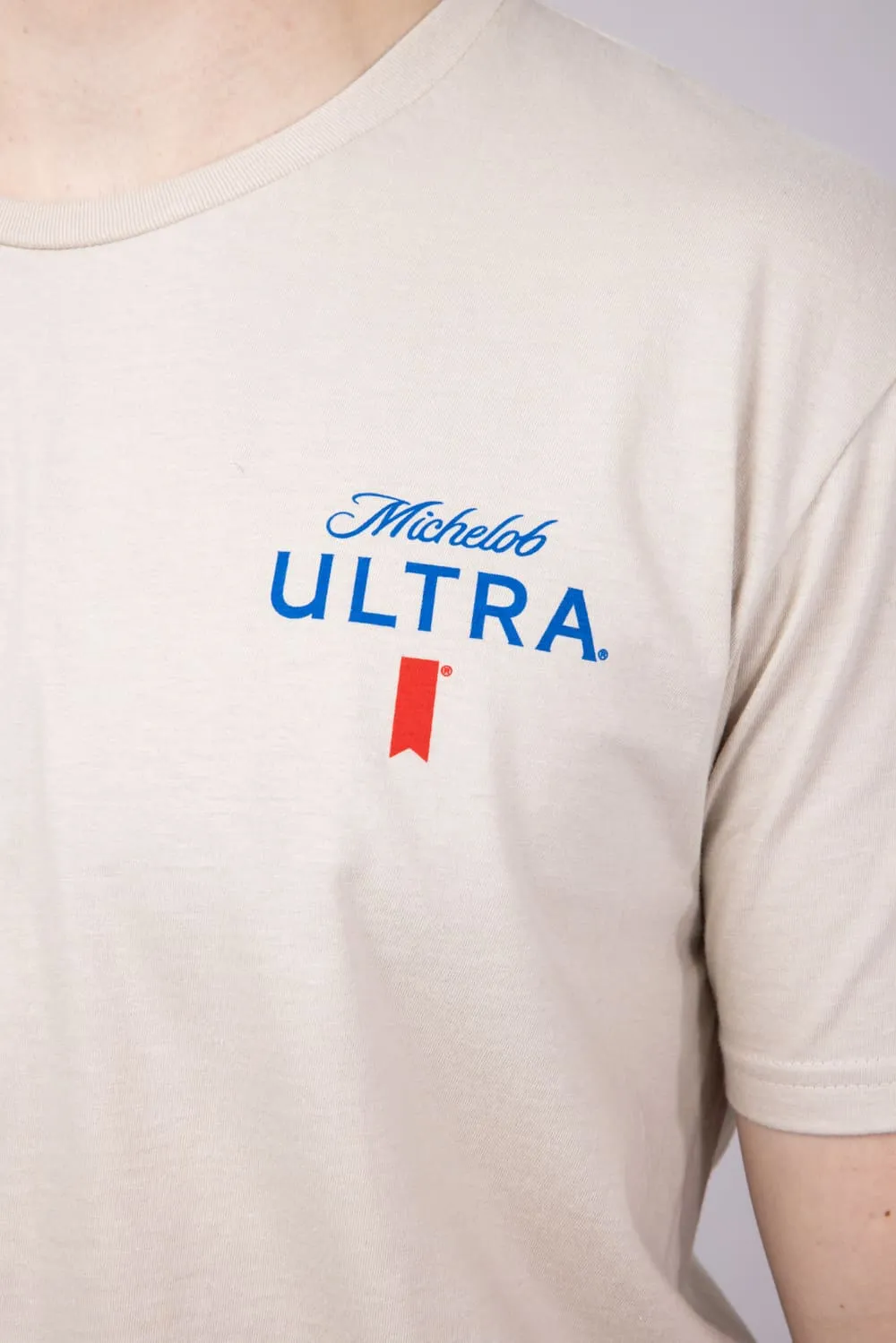 Michelob Ultra Golf T-Shirt for Men in Sand | 2332-SAND
