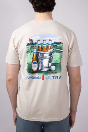 Michelob Ultra Golf T-Shirt for Men in Sand | 2332-SAND