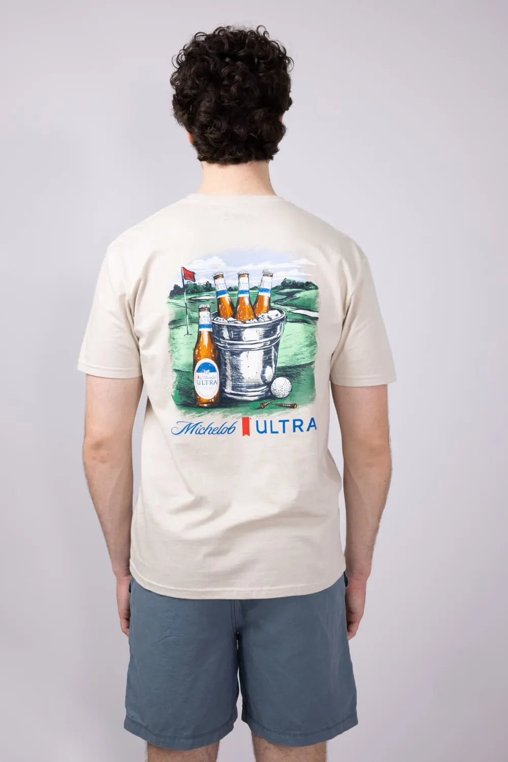 Michelob Ultra Golf T-Shirt for Men in Sand | 2332-SAND