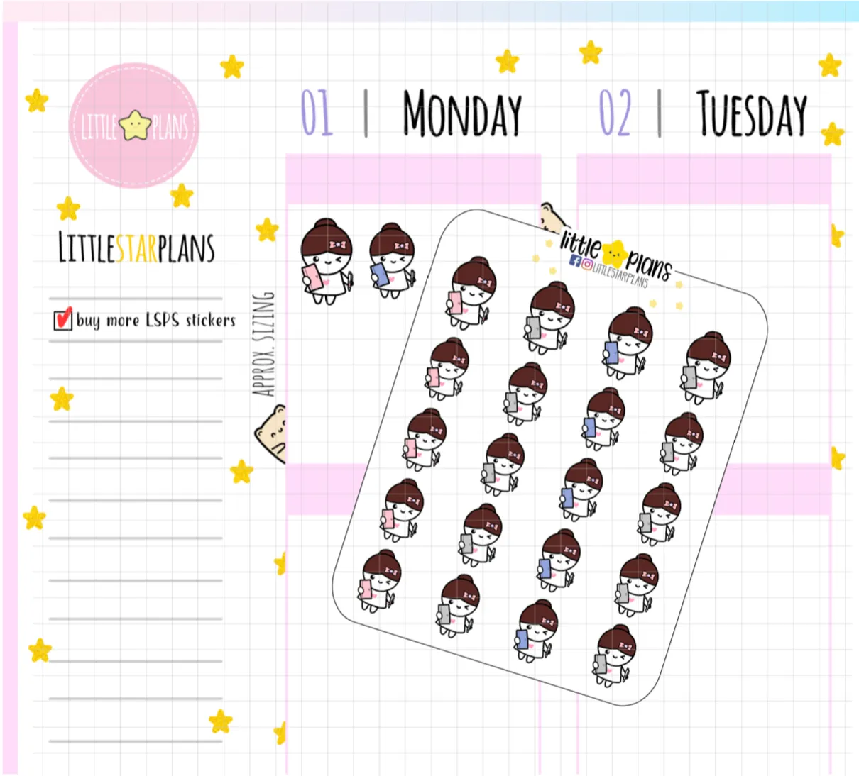 Mimi Hobonichi Weeks, Mega Planning Planner Stickers