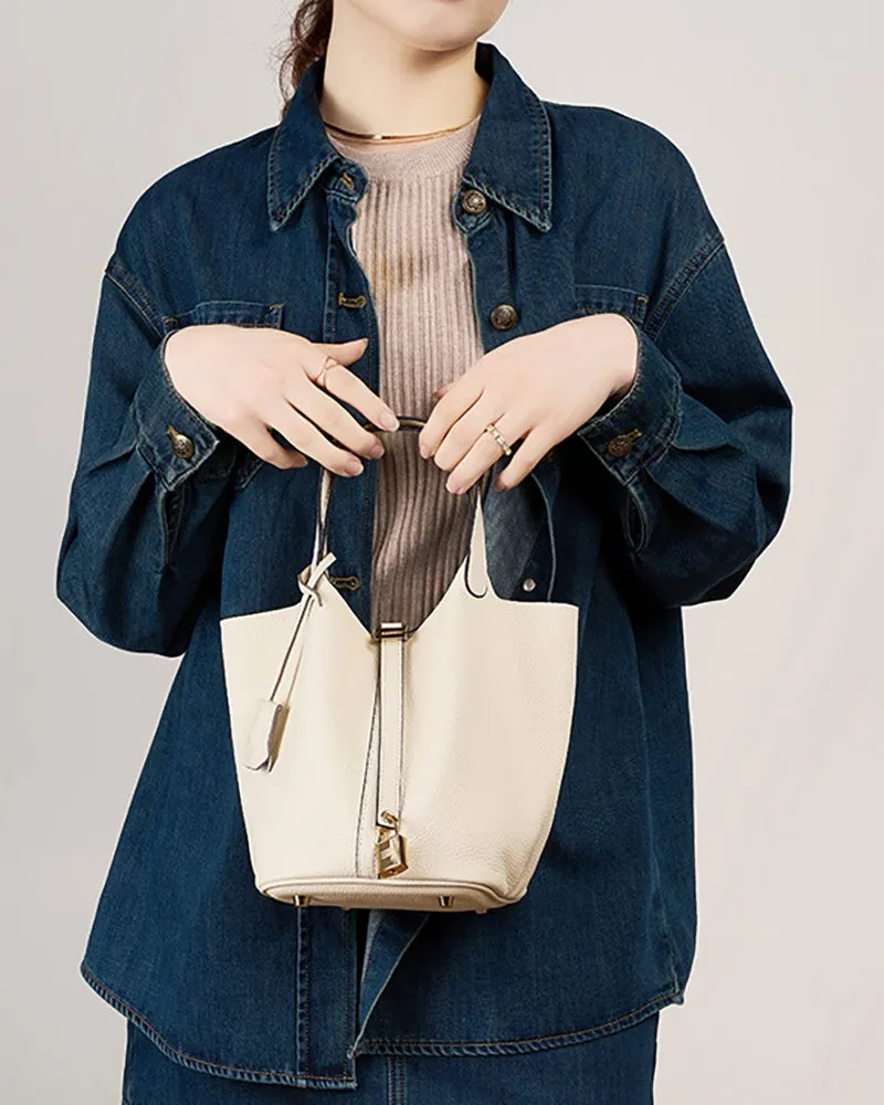 Minimalist Niche Bucket Basket Bag