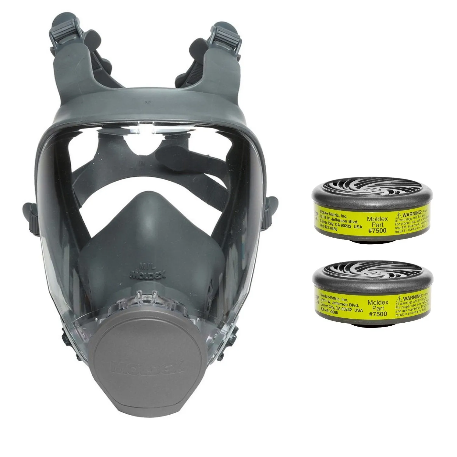 Moldex 9000 Series Reusable Full Face Respirator, Ultra-Lightweight with Cartridge Option