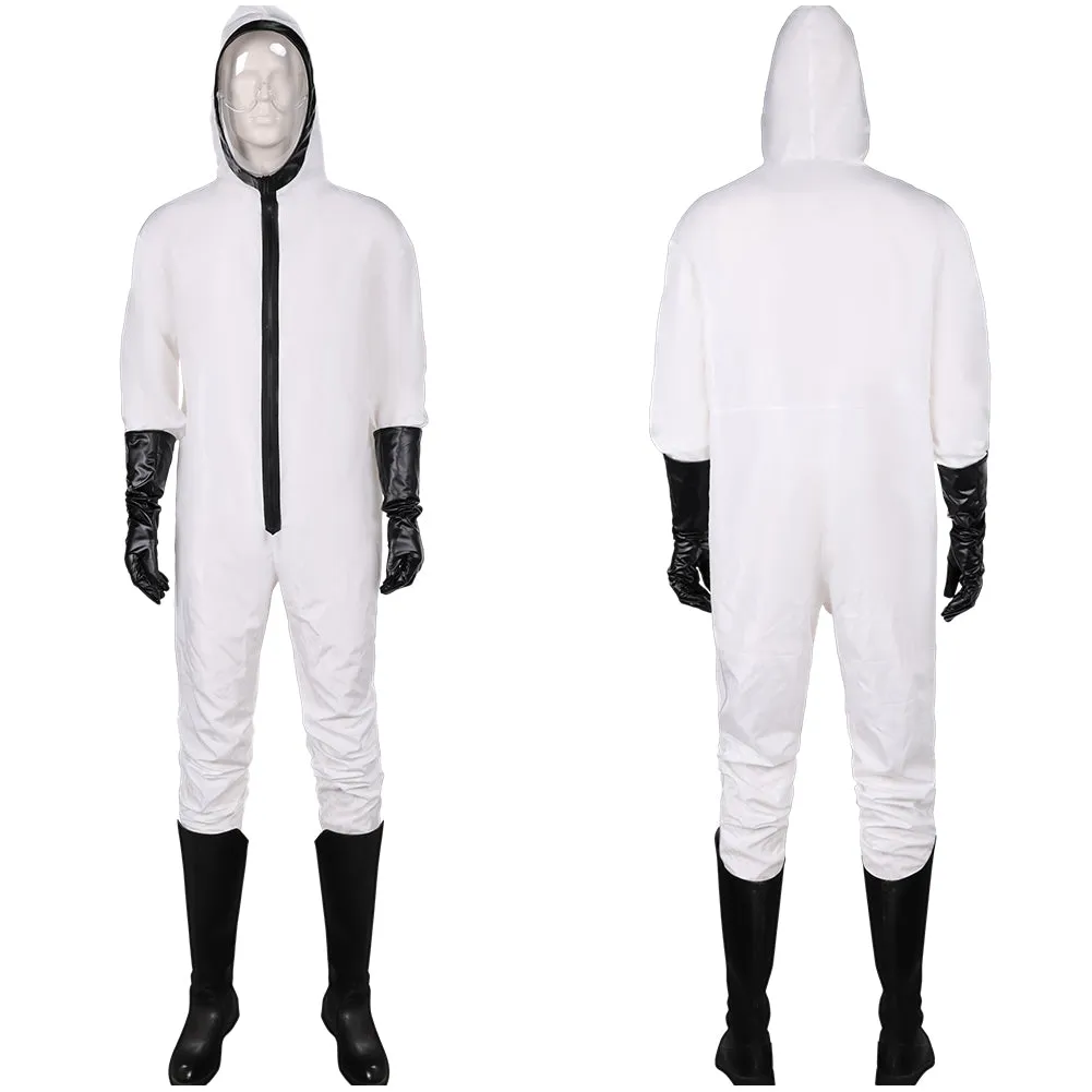 Money Heist White Protective Jumpsuit Cosplay Costume Outfits Halloween Carnival Suit