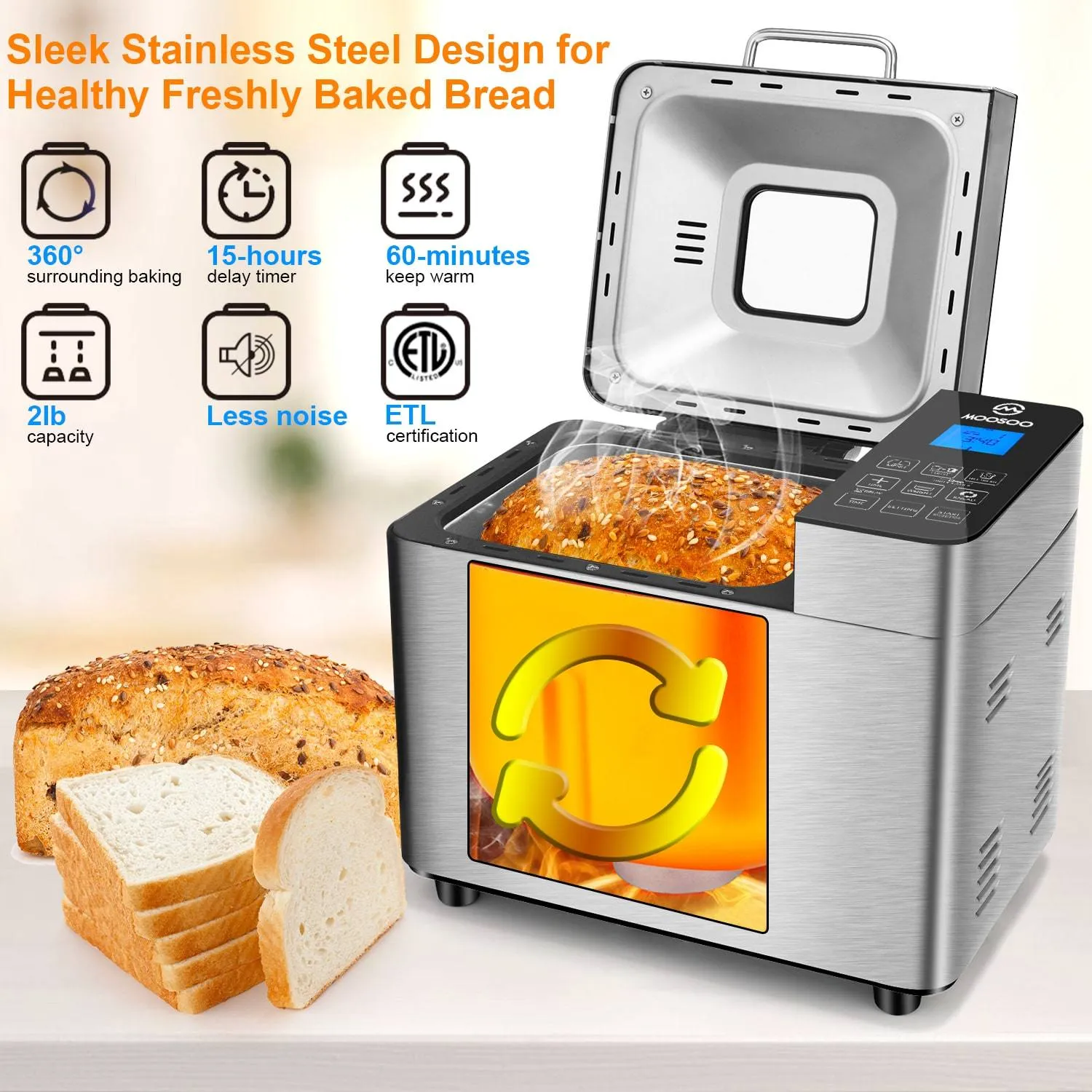 MOOSOO Bread Machine MB30