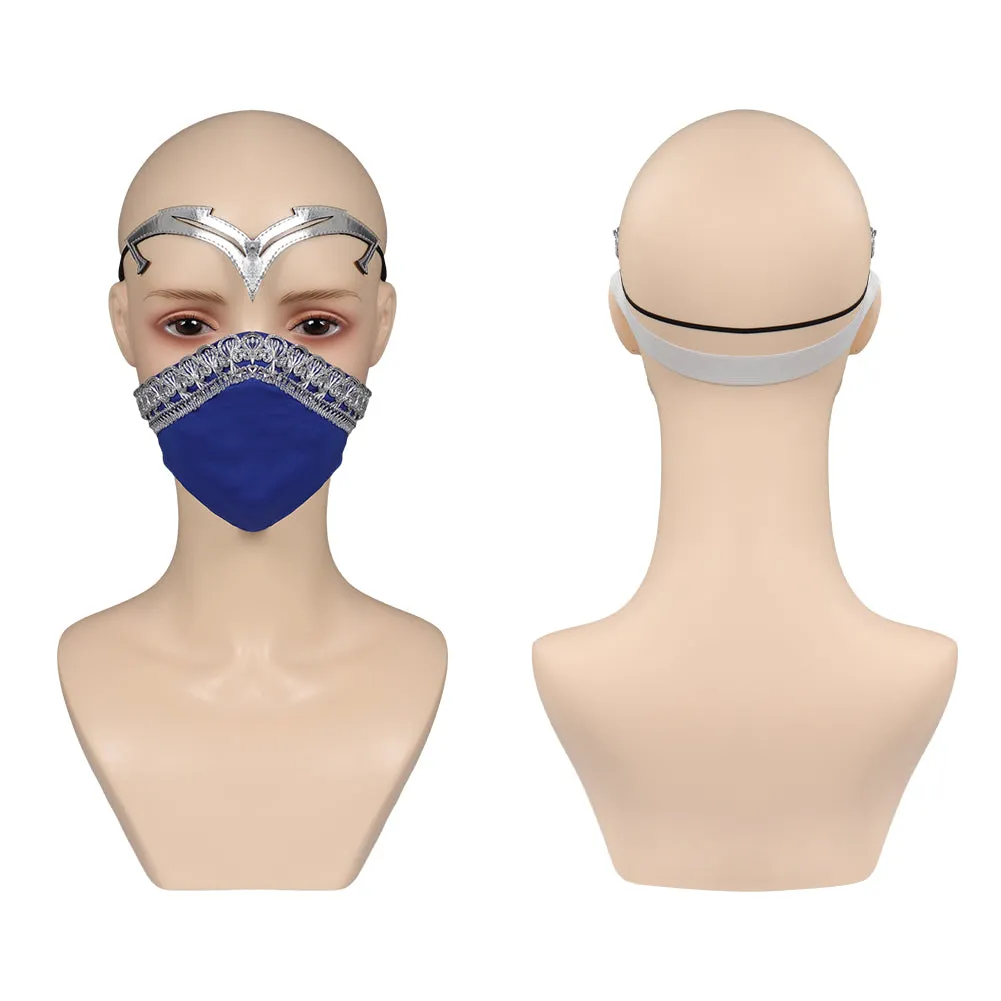 Mortal Kombat Kitana Cosplay Masks Halloween Costume Props
