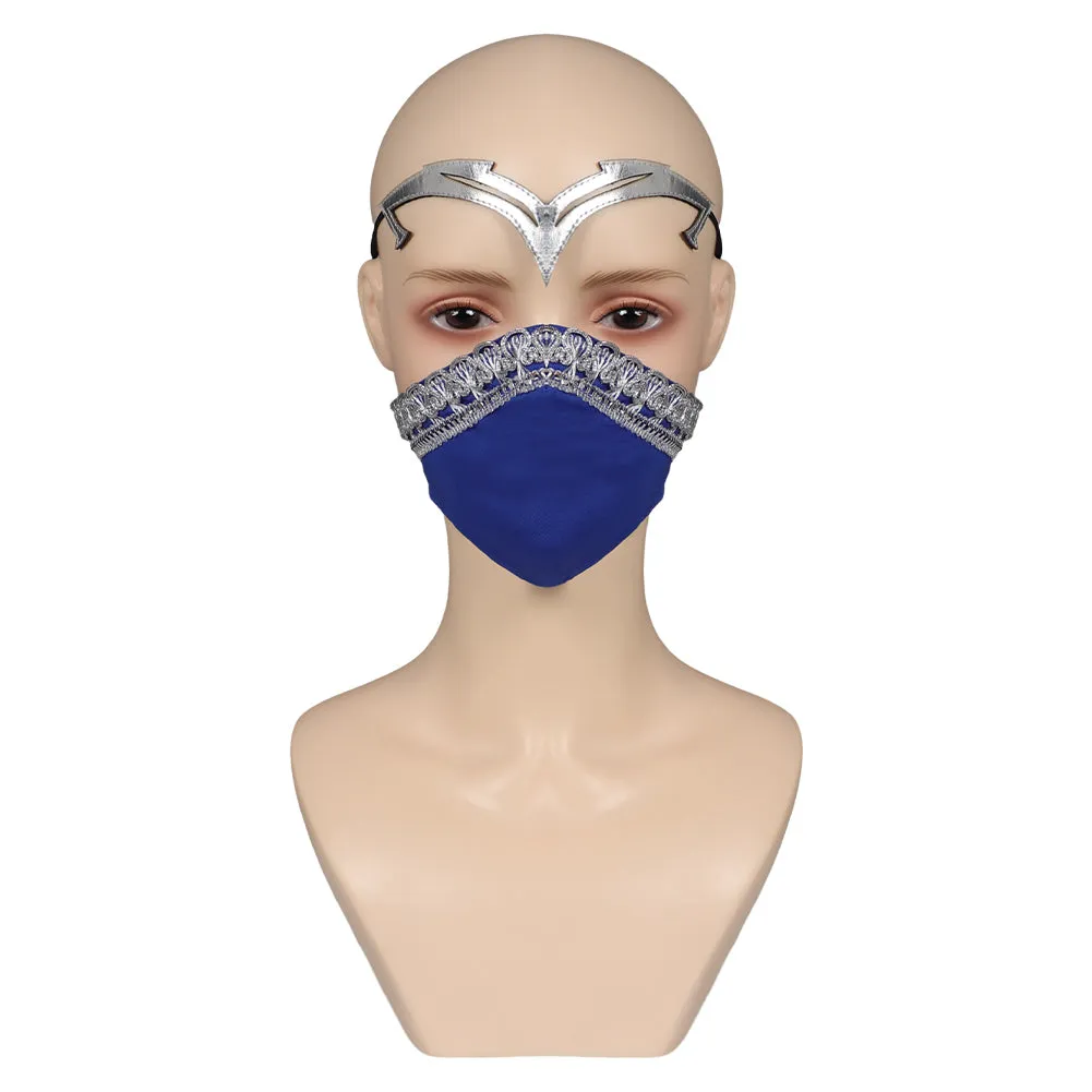 Mortal Kombat Kitana Cosplay Masks Halloween Costume Props