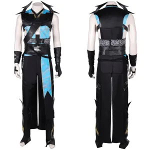 Mortal Kombat Quan Chi Game Character Cosplay Costume Outfits Halloween Carnival Suit