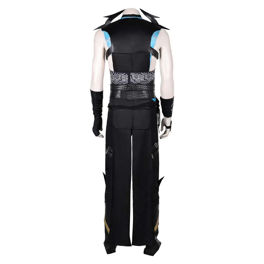 Mortal Kombat Quan Chi Game Character Cosplay Costume Outfits Halloween Carnival Suit