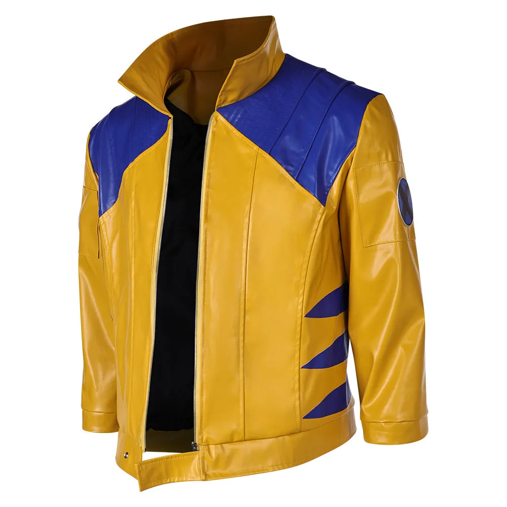 Mv Rivals Logan Cosplay Costume Wolverine Man Yellow Loose Coat Halloween Carnival Suit