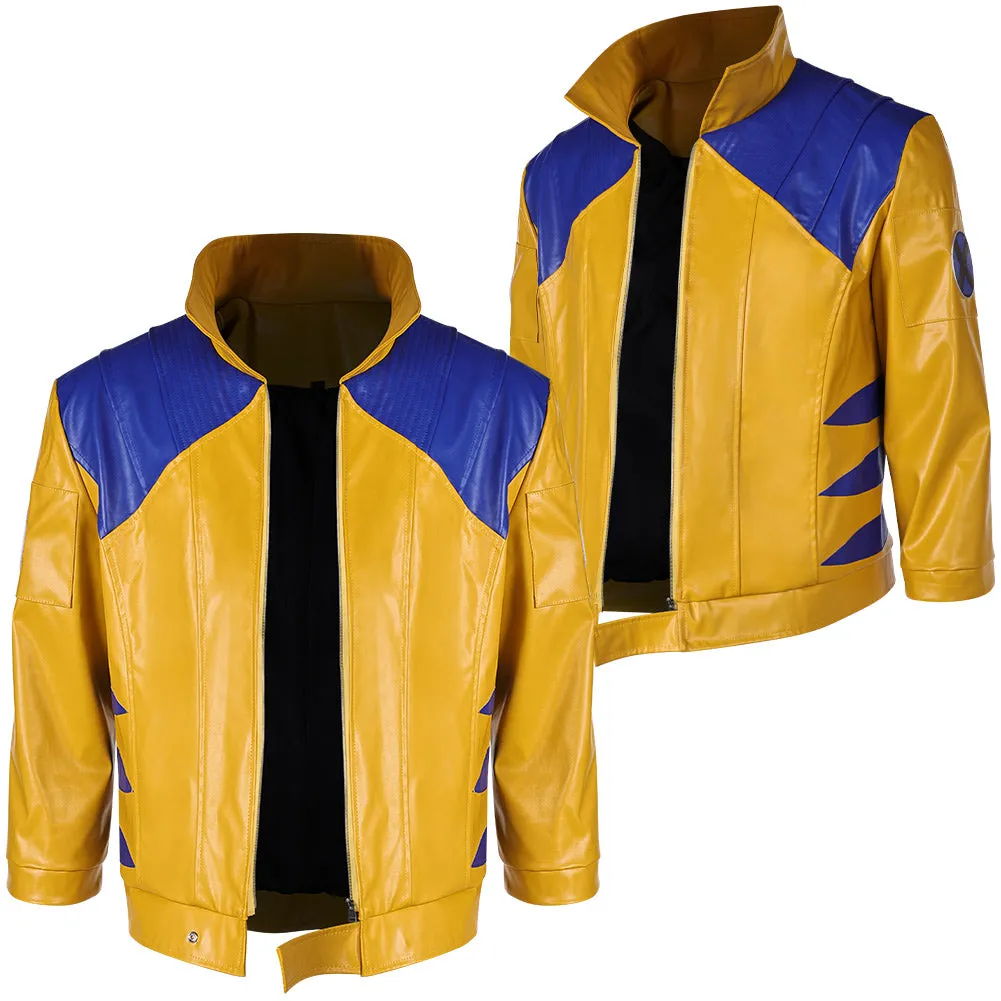 Mv Rivals Logan Cosplay Costume Wolverine Man Yellow Loose Coat Halloween Carnival Suit