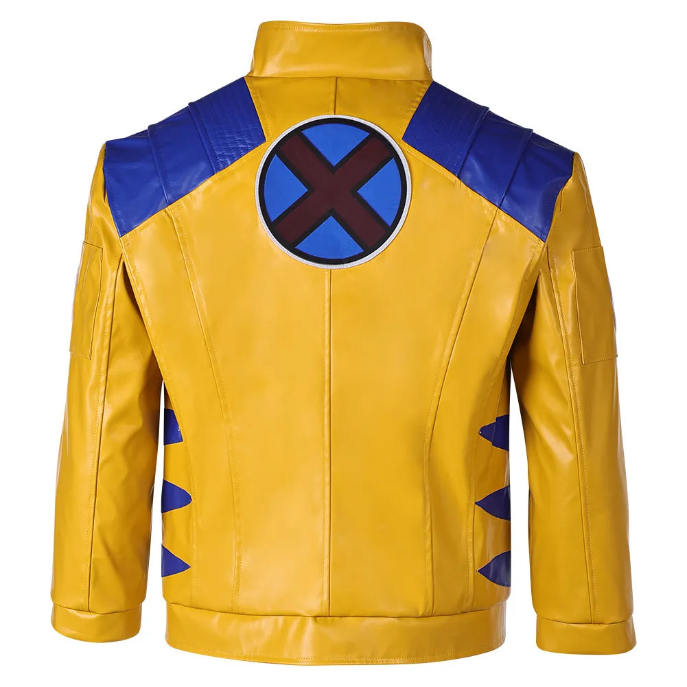Mv Rivals Logan Cosplay Costume Wolverine Man Yellow Loose Coat Halloween Carnival Suit