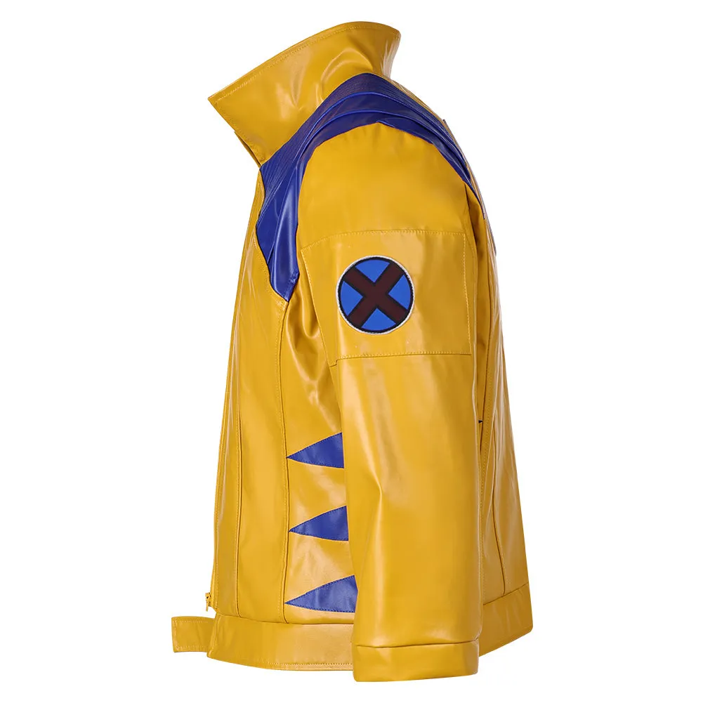 Mv Rivals Logan Cosplay Costume Wolverine Man Yellow Loose Coat Halloween Carnival Suit
