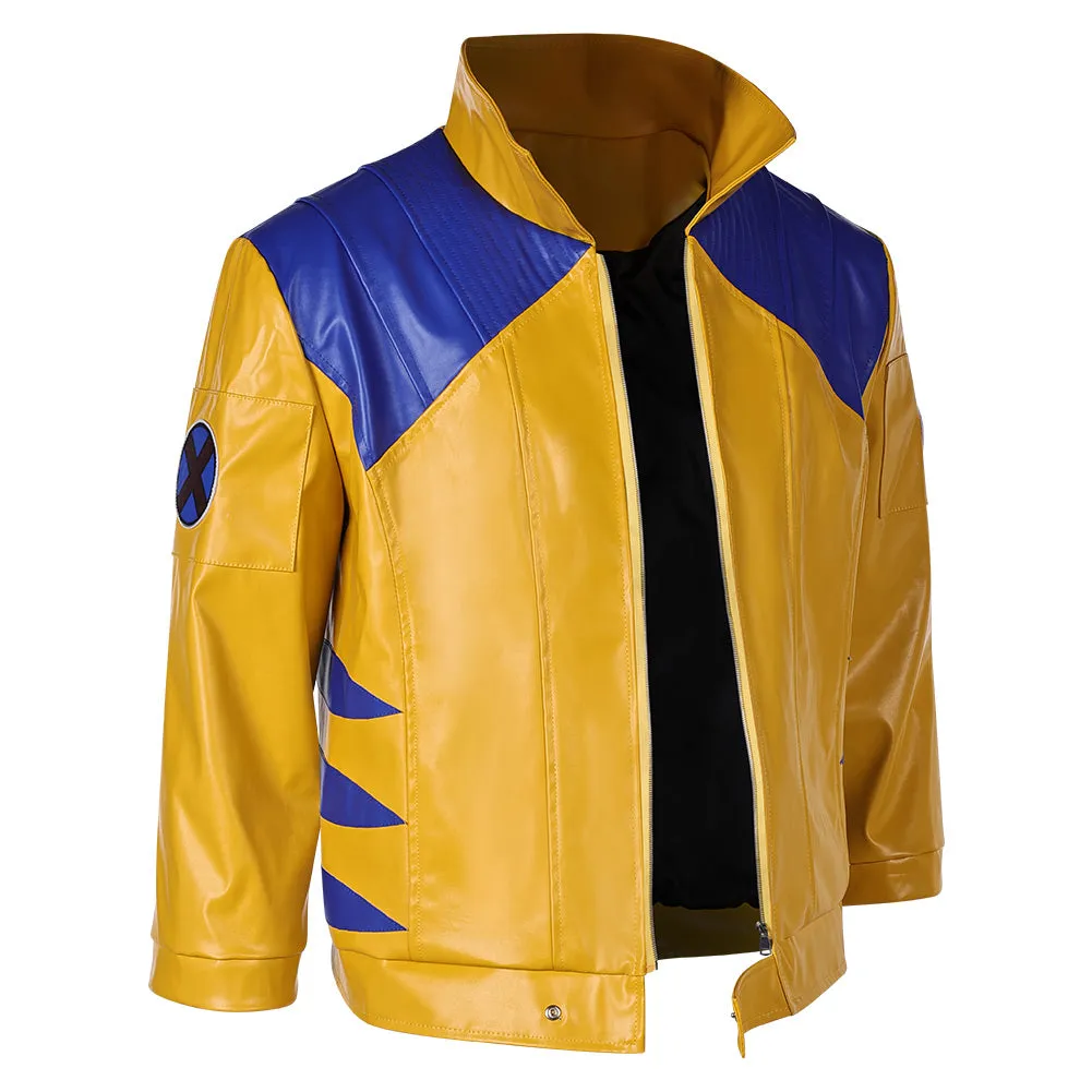 Mv Rivals Logan Cosplay Costume Wolverine Man Yellow Loose Coat Halloween Carnival Suit