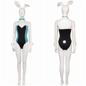Mv Rivals Luna Snow Cosplay Costume Female Black Pink Bunny Suit Jumpsuit Halloween Carnival Suit