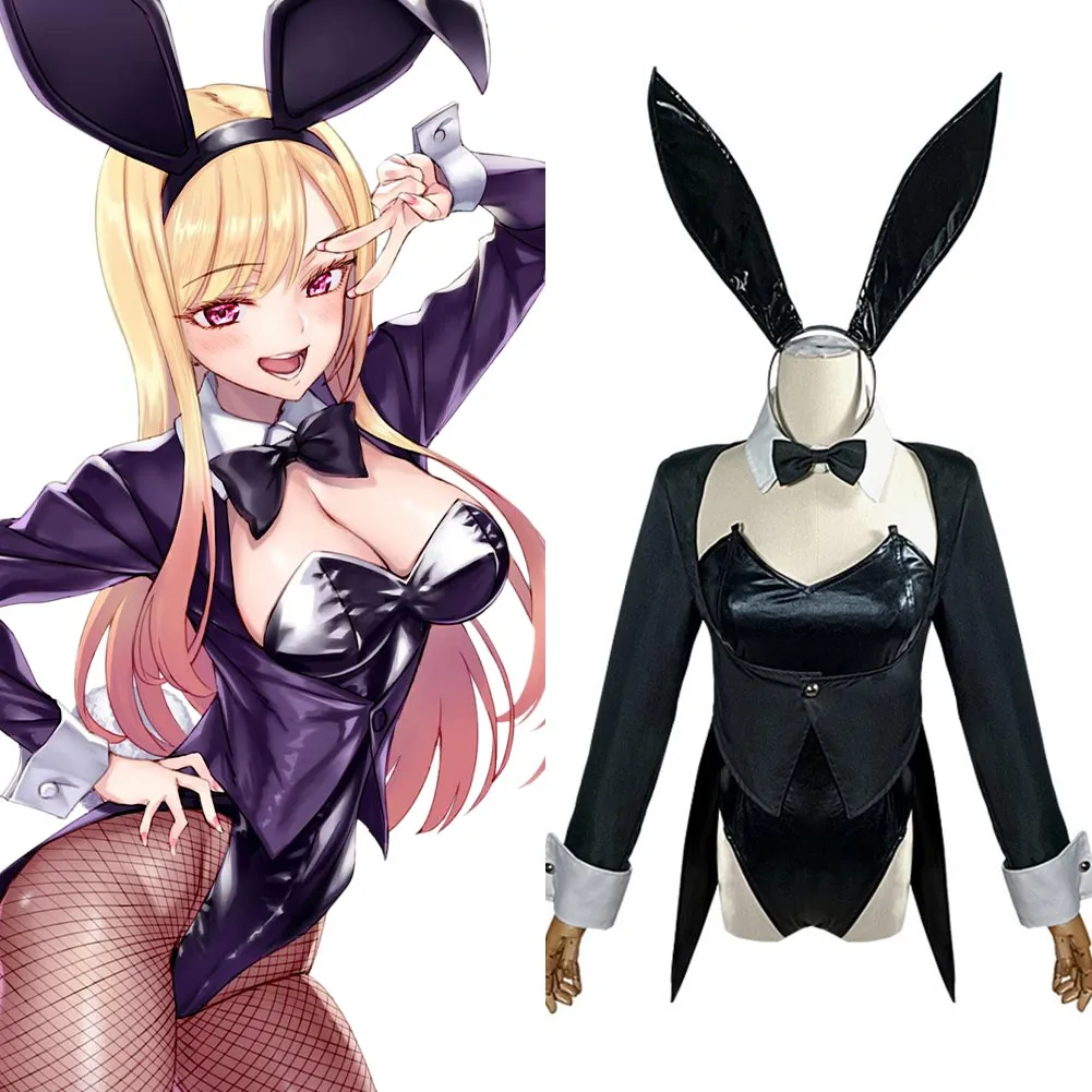 My Dress-Up Darling Kitagawa Marin Cosplay Costume Bunny Girls  Dress Outfits Halloween Carnival Suit