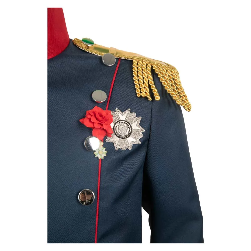 Napoleon Cyan Suit Cosplay Costume Outfits Halloween Carnival Suit