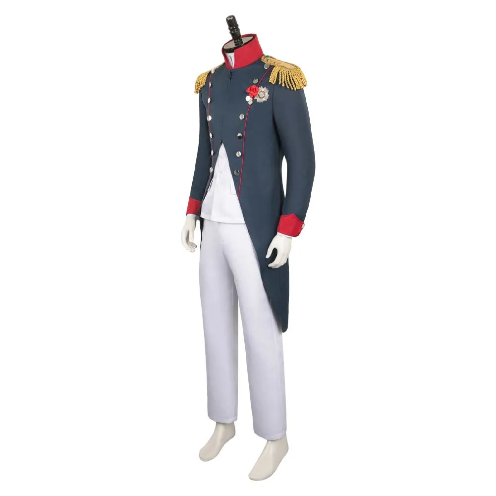 Napoleon Cyan Suit Cosplay Costume Outfits Halloween Carnival Suit